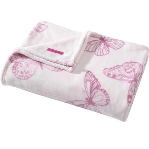 Betsy Johnson Malachite Butterfly Pink Throw Blanket
